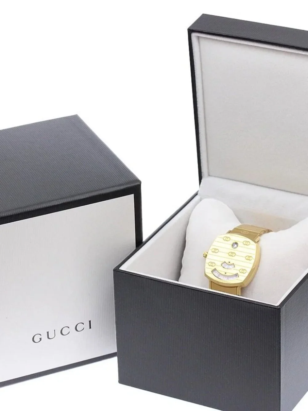 GUCCI Grip watch 157.4/YA157403 Date white Dial Quartz Boy's Watch